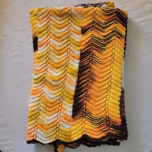 Vintage afgan 1970's crochet blanket